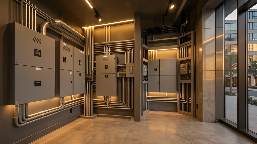 Commercial electrical route