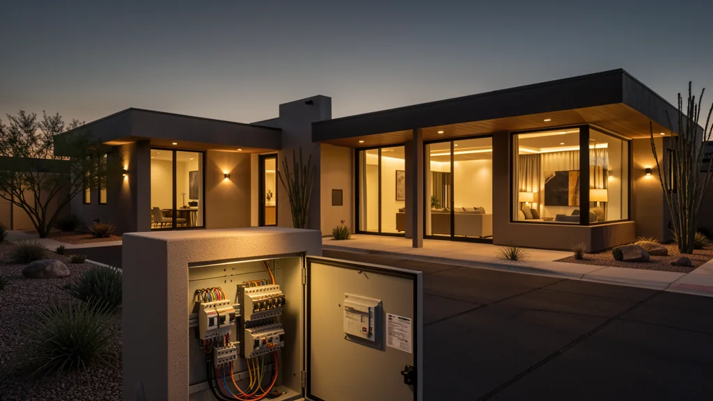 Residential electrical route