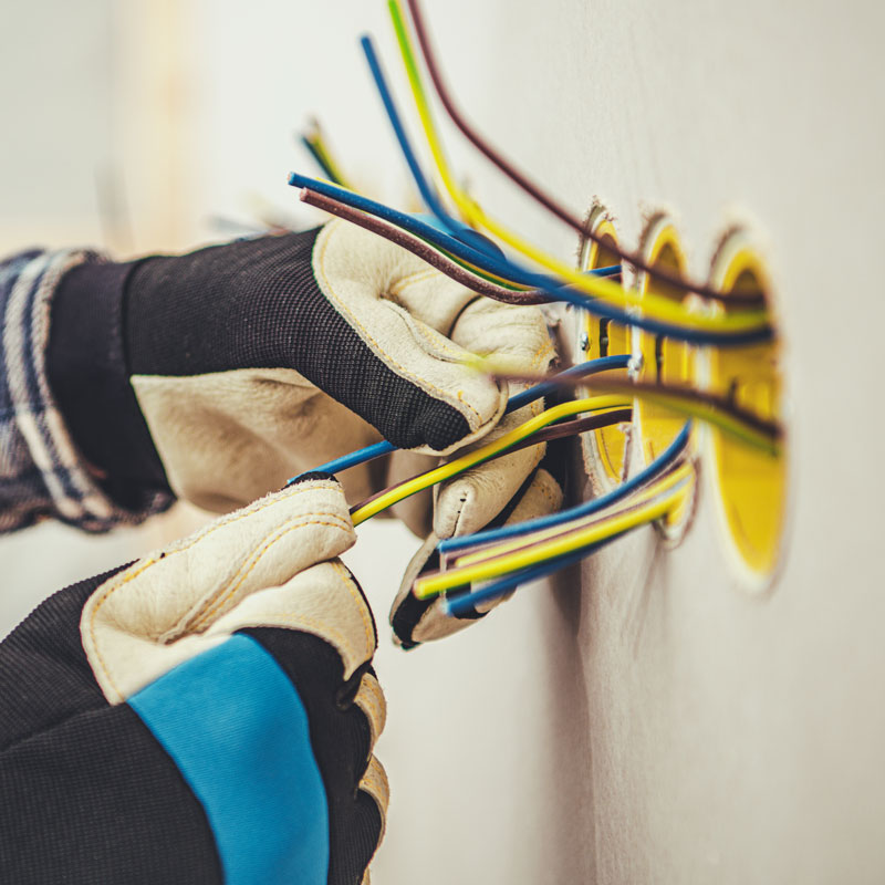 Clean residential electrical outlet and switch installation by Cordan Electric